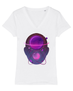 Space In My Mind Tricou mânecă scurtă guler V Damă Evoker