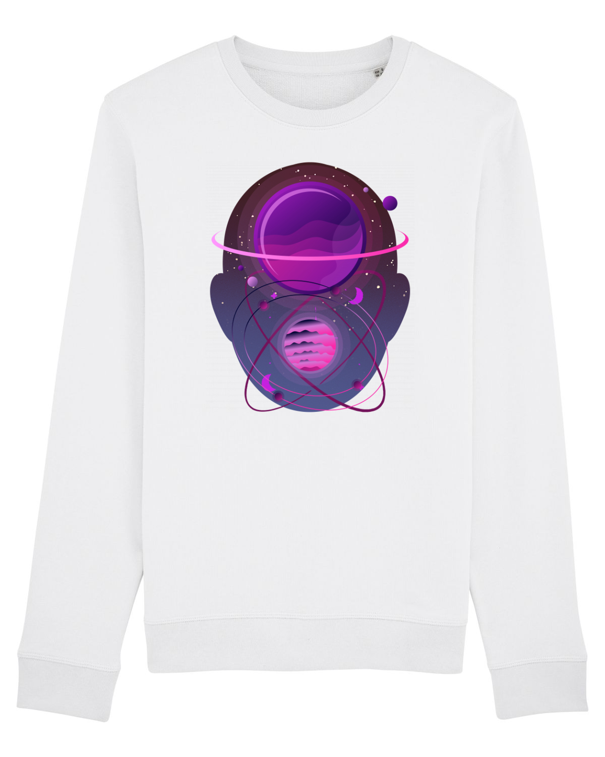Bluză mânecă lungă Unisex Rise White
