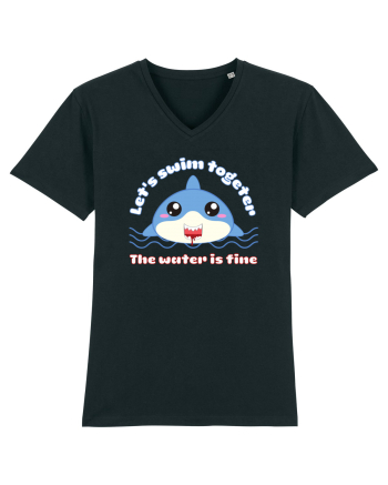 Funny Kawaii Shark Black