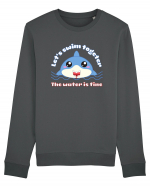 Funny Kawaii Shark Bluză mânecă lungă Unisex Rise