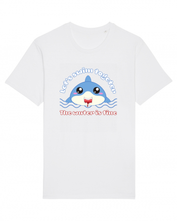 Funny Kawaii Shark White