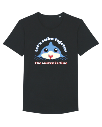 Funny Kawaii Shark Black