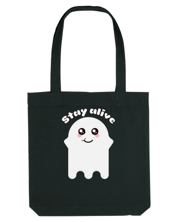 Funny Kawaii Ghost Black