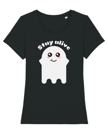 Funny Kawaii Ghost Black