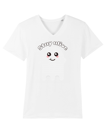 Funny Kawaii Ghost White