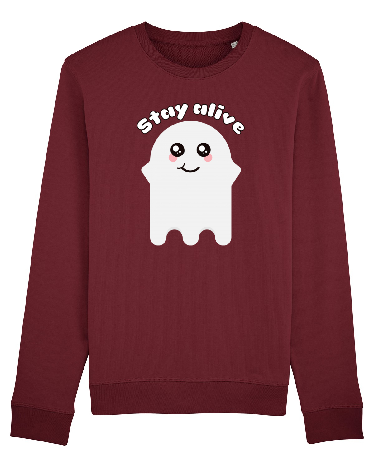 Bluză mânecă lungă Unisex Rise Burgundy
