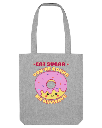 Funny Kawaii Food Heather Grey