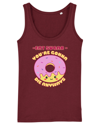 Funny Kawaii Food Burgundy