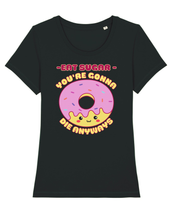 Funny Kawaii Food Black