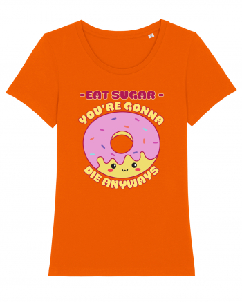 Funny Kawaii Food Bright Orange