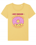 Funny Kawaii Food Tricou mânecă scurtă guler larg fitted Damă Expresser