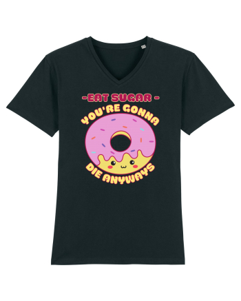 Funny Kawaii Food Black
