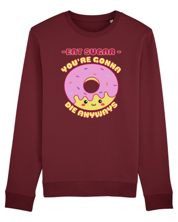 Funny Kawaii Food Burgundy