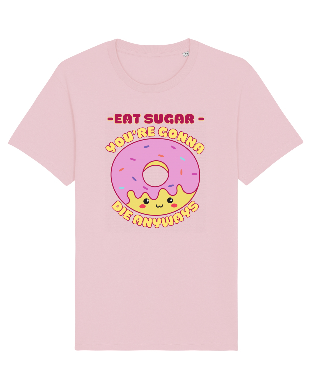 Tricou mânecă scurtă Unisex Rocker Cotton Pink