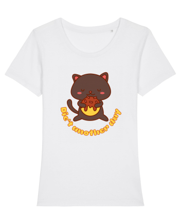 Funny Kawaii Cat White