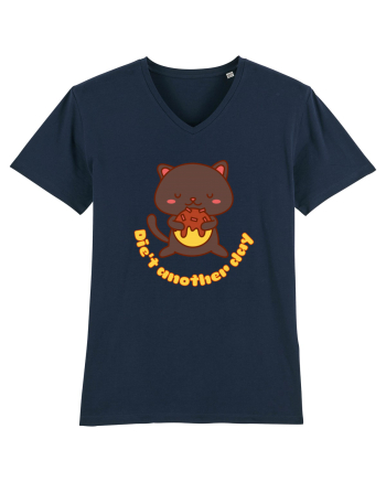 Funny Kawaii Cat French Navy