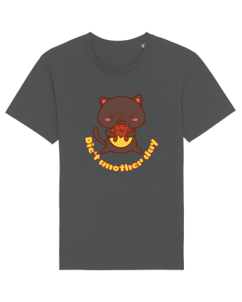Funny Kawaii Cat Anthracite