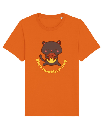 Funny Kawaii Cat Bright Orange