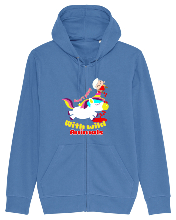 Funny Kawaii Unicorn Bright Blue
