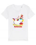 Funny Kawaii Unicorn Tricou mânecă scurtă  Copii Mini Creator