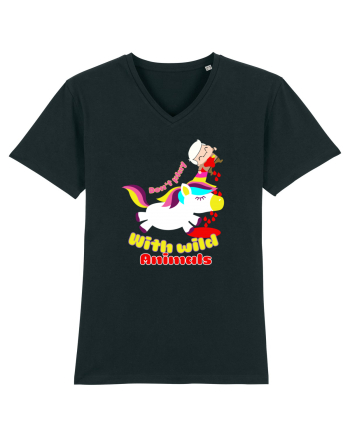 Funny Kawaii Unicorn Black
