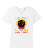 For Basketball Lovers Tricou mânecă scurtă guler V Bărbat Presenter