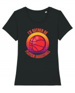 For Basketball Lovers Tricou mânecă scurtă guler larg fitted Damă Expresser