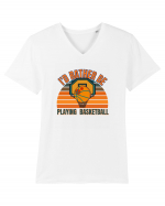 For Basketball Lovers Tricou mânecă scurtă guler V Bărbat Presenter