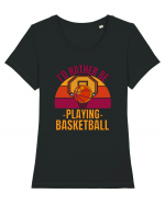 For Basketball Lovers Tricou mânecă scurtă guler larg fitted Damă Expresser