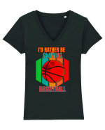 For Basketball Lovers Tricou mânecă scurtă guler V Damă Evoker