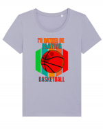 For Basketball Lovers Tricou mânecă scurtă guler larg fitted Damă Expresser