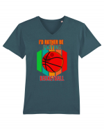 For Basketball Lovers Tricou mânecă scurtă guler V Bărbat Presenter