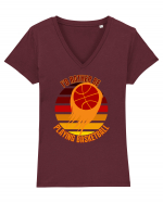 For Basketball Lovers Tricou mânecă scurtă guler V Damă Evoker