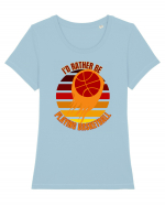 For Basketball Lovers Tricou mânecă scurtă guler larg fitted Damă Expresser