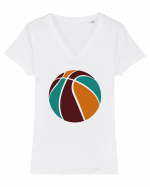 For Basketball Lovers Tricou mânecă scurtă guler V Damă Evoker