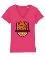 For Basketball Lovers Tricou mânecă scurtă guler V Damă Evoker