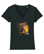 For Basketball Lovers Tricou mânecă scurtă guler V Damă Evoker