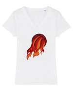 For Basketball Lovers Tricou mânecă scurtă guler V Damă Evoker
