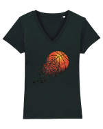 For Basketball Lovers Tricou mânecă scurtă guler V Damă Evoker