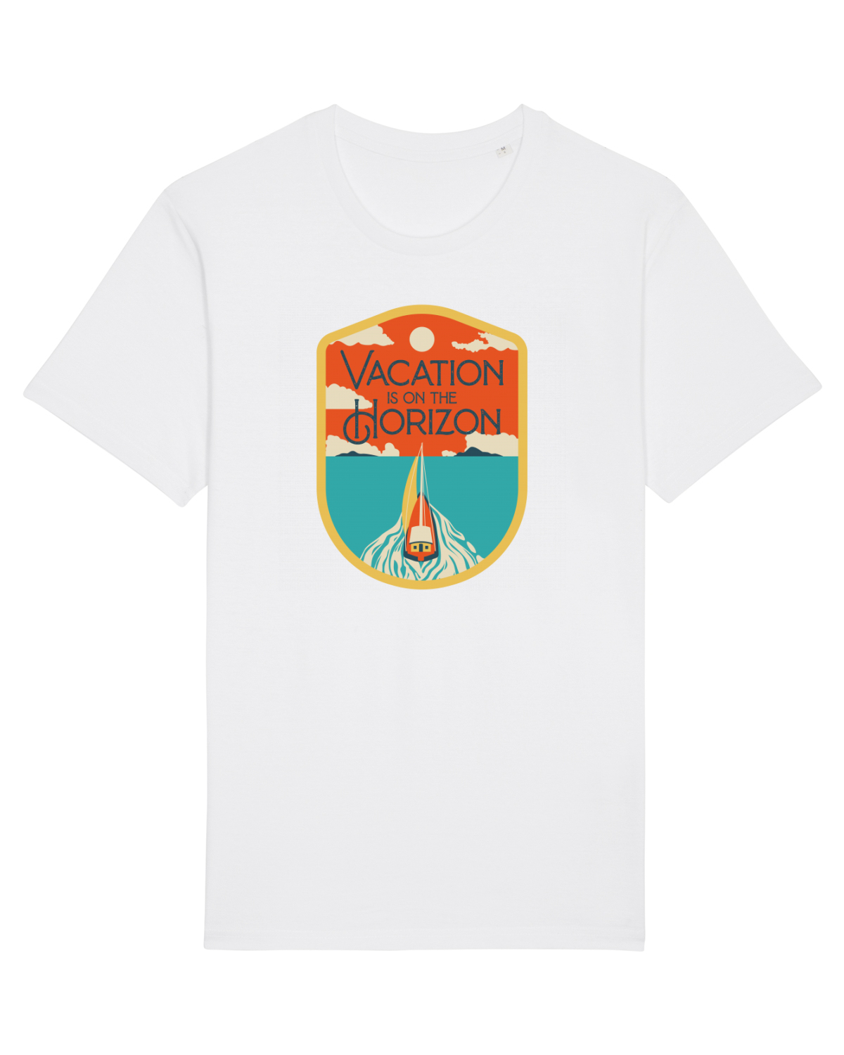 Tricou mânecă scurtă Unisex Rocker White