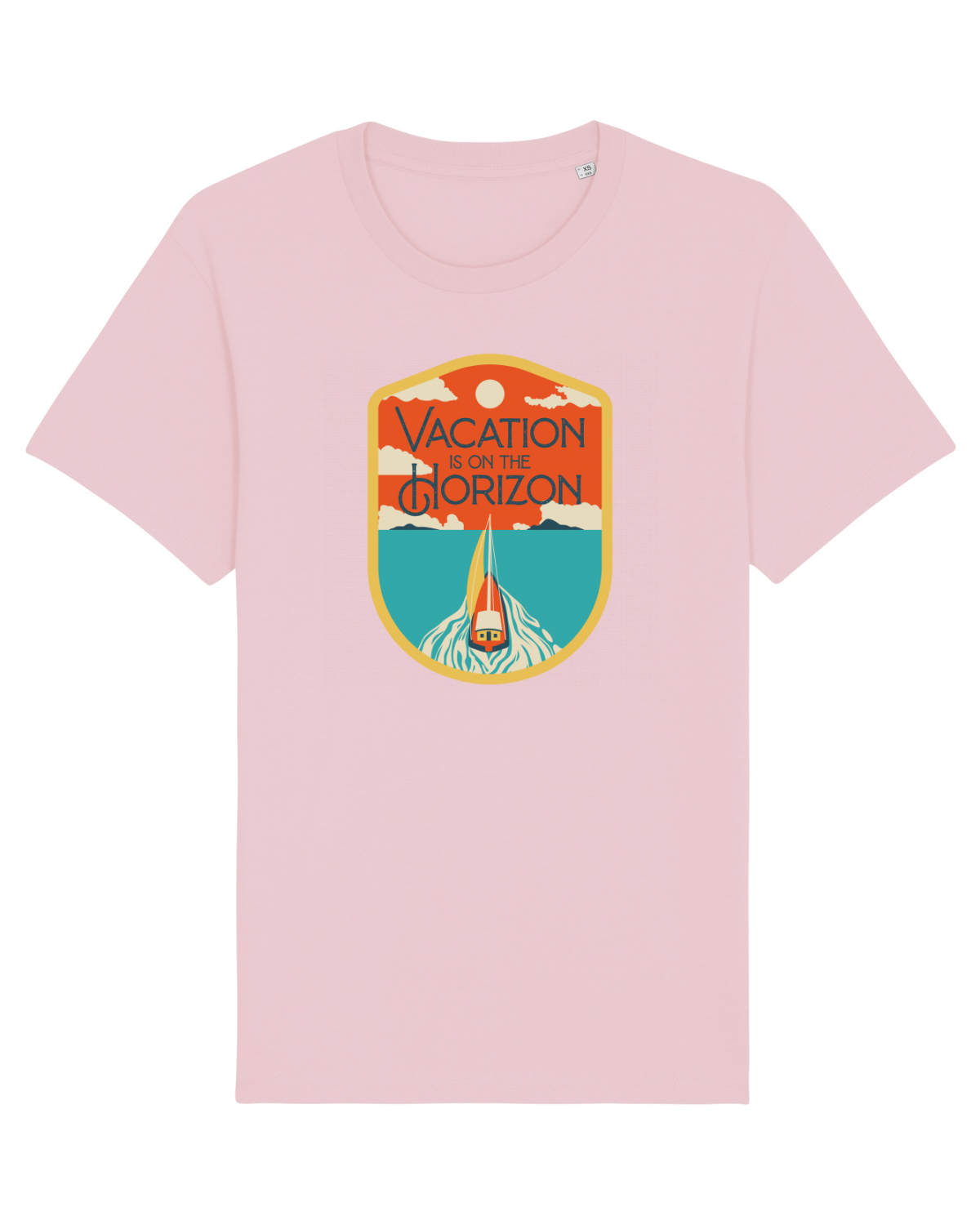 Tricou mânecă scurtă Unisex Rocker Cotton Pink