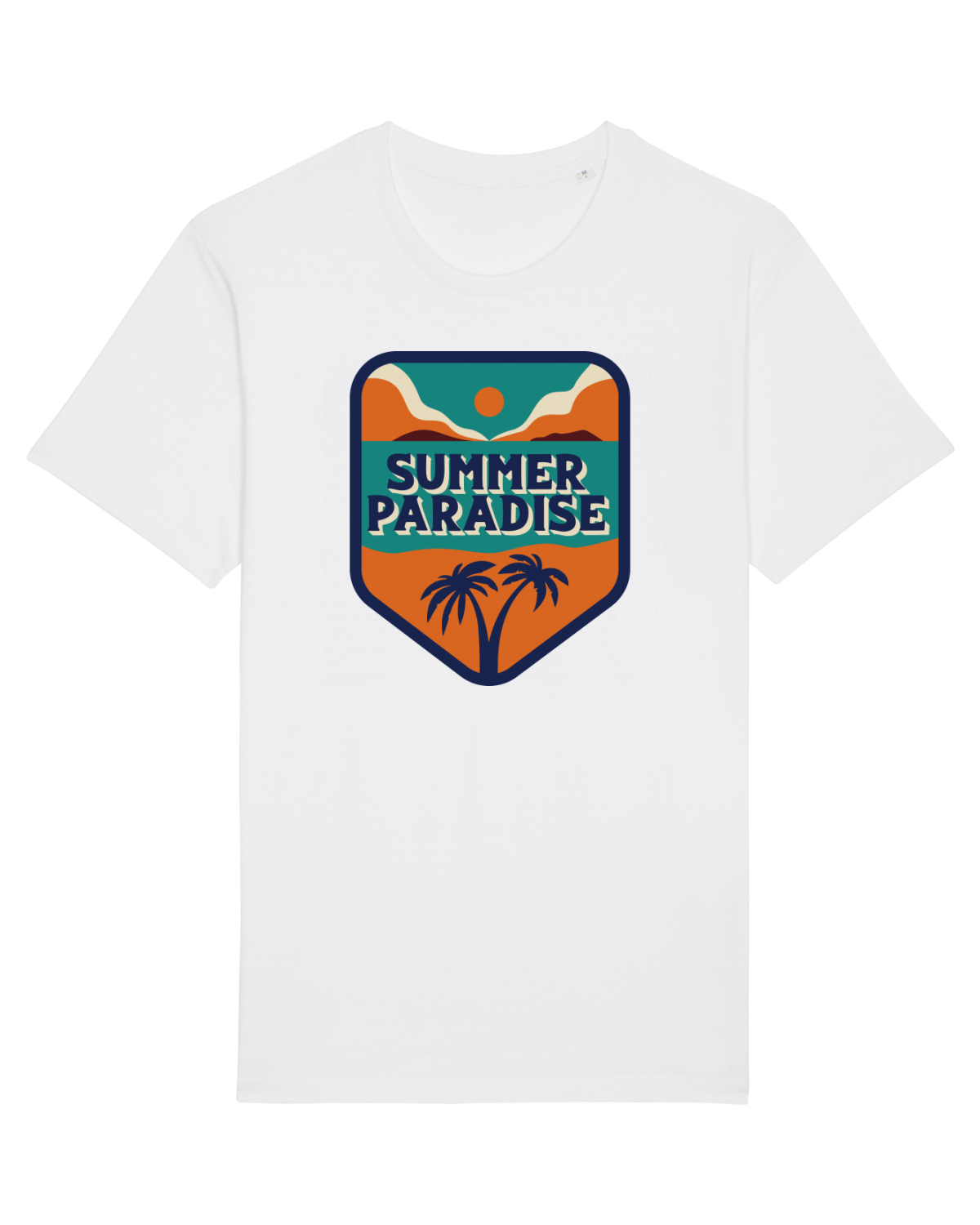 Tricou mânecă scurtă Unisex Rocker White