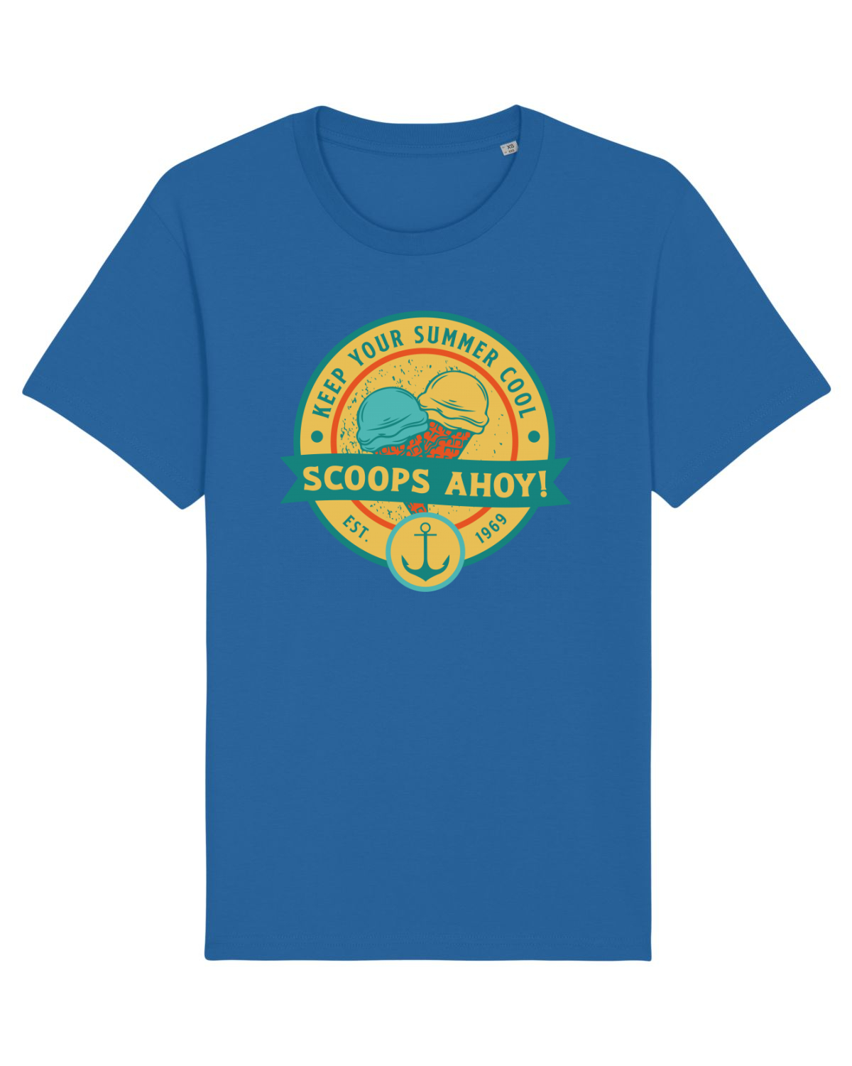 Tricou mânecă scurtă Unisex Rocker Royal Blue