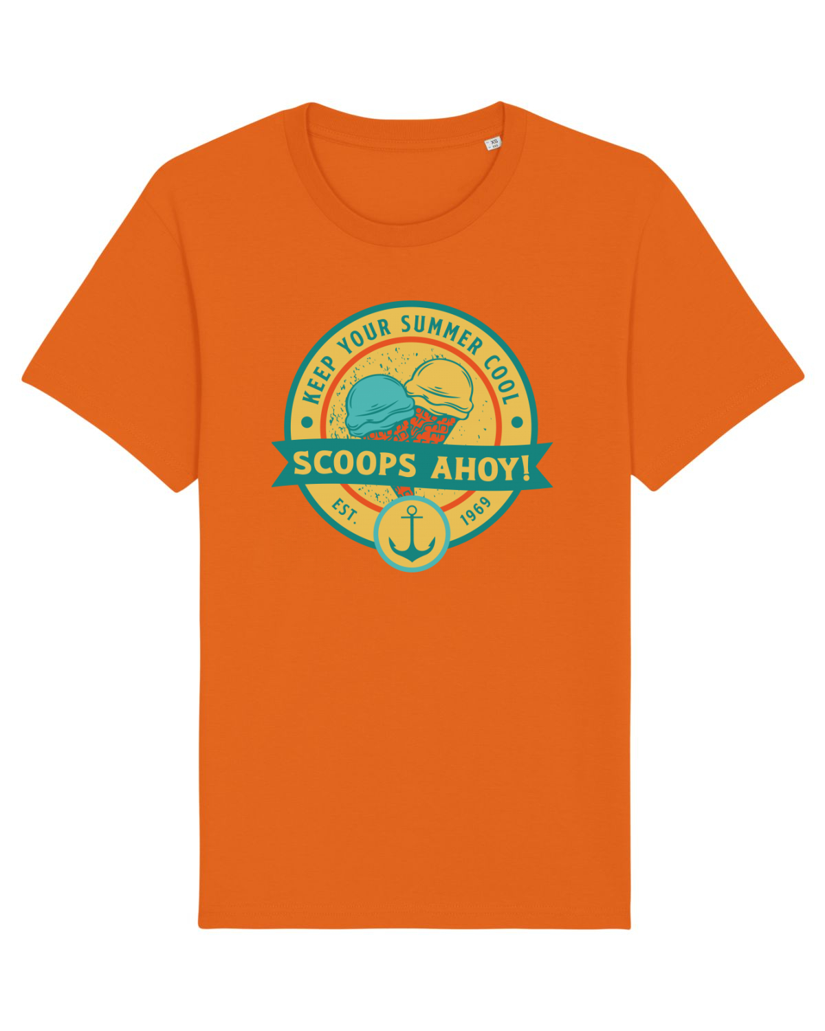Tricou mânecă scurtă Unisex Rocker Bright Orange