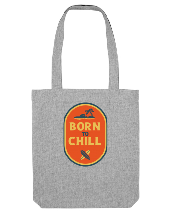  Retro Born To Chill Heather Grey