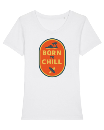  Retro Born To Chill White