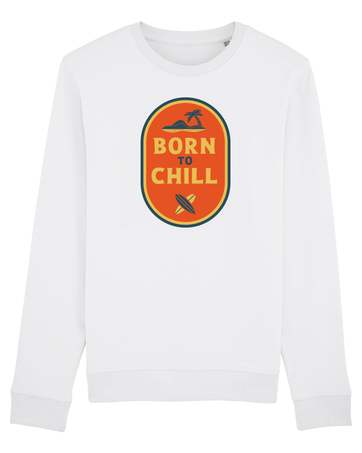 Bluză mânecă lungă Unisex Rise White