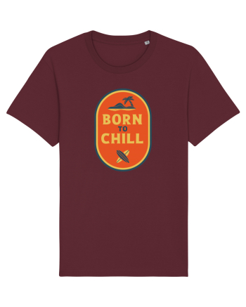  Retro Born To Chill Burgundy