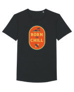  Retro Born To Chill Tricou mânecă scurtă guler larg Bărbat Skater