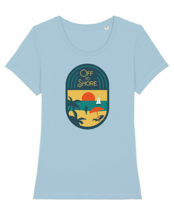Retro Off To Shore Sky Blue